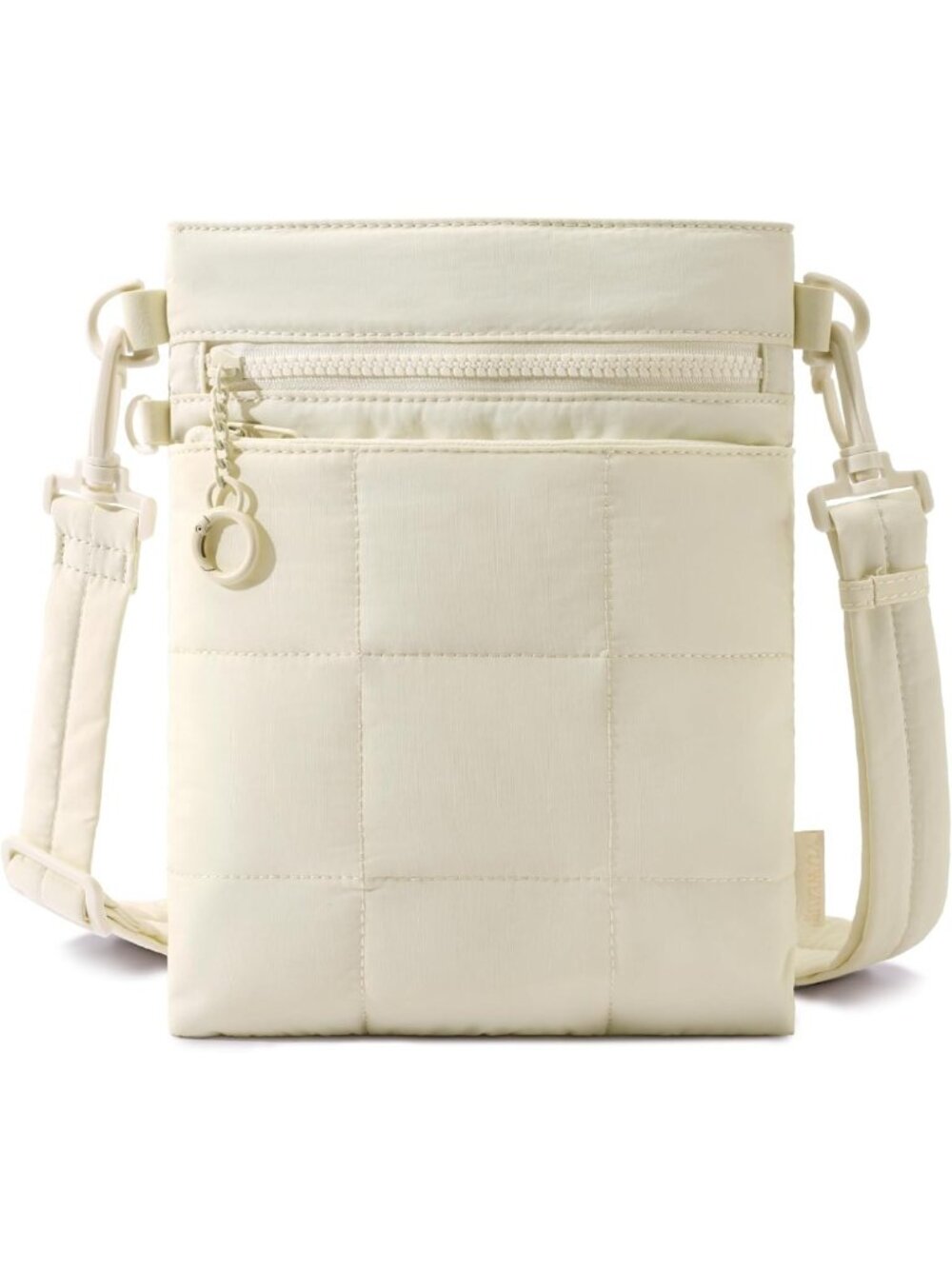 Trendy Small Crossbody Bag for Women, Puffer Nylon RFID Purse, Stylish